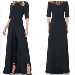 Kay Unger Davina Romper walk thru jumpsuit dress
BLACK SIZE 8.  2065